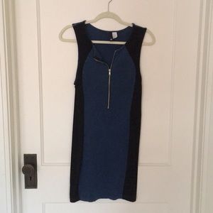 H&M mini zip up dress